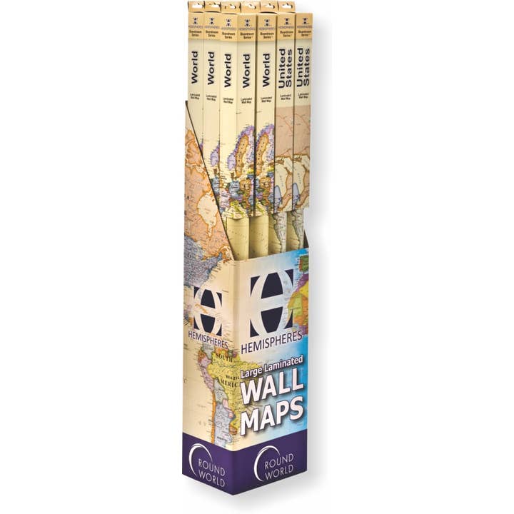 Boardroom World/United States Prepacked Wall Map Display for wholesale by Waypoint Geographic