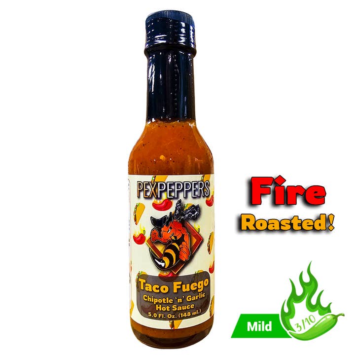 PexPeppers - Wholesale Hot Sauce - PexPeppers Taco Fuego Jalapeno & Chipotle Hot Sauce