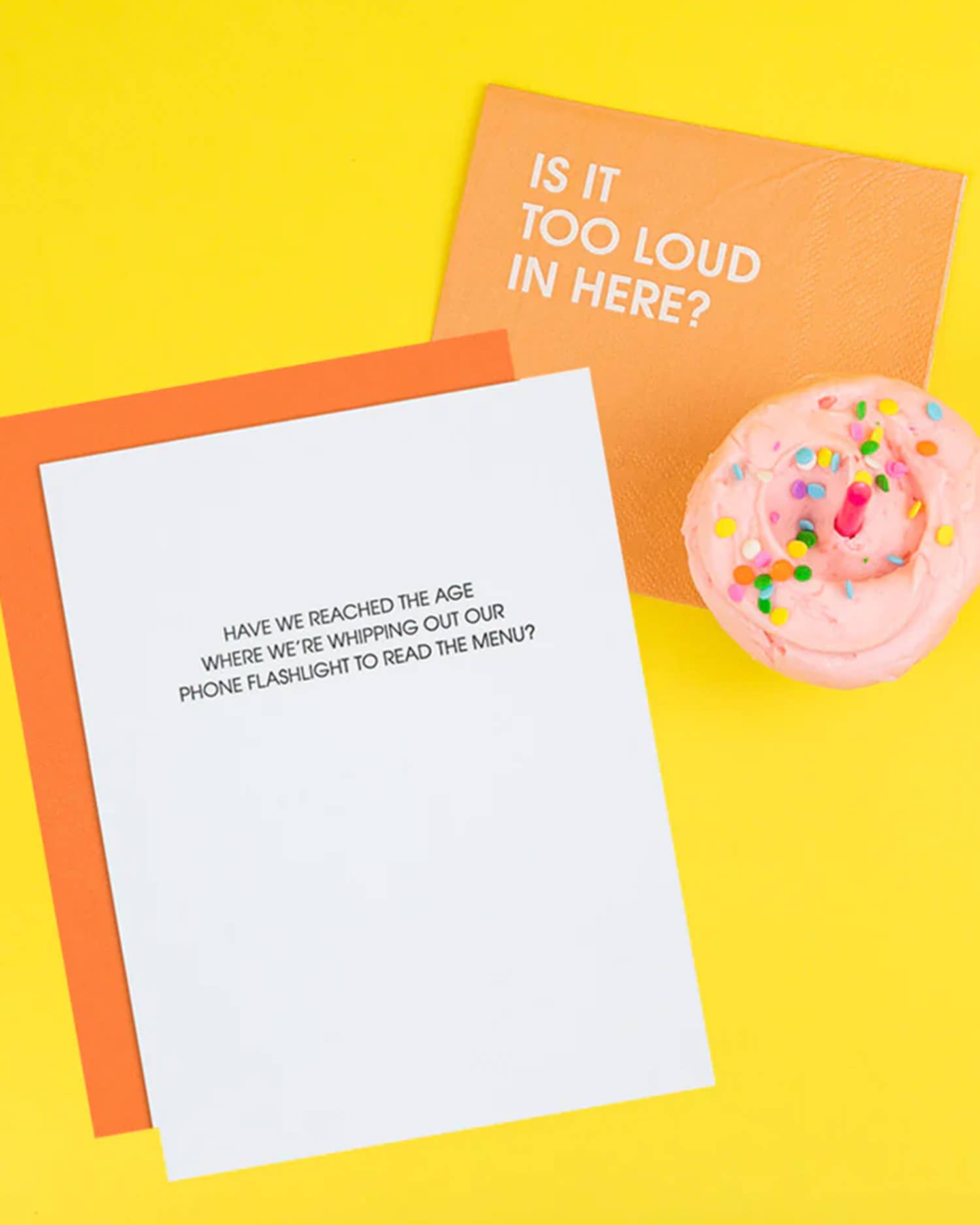 Chez Gagné - Wholesale Birthday Card - Years Old: Read Menu With Phone Flashlight - Funny Birthday Card2