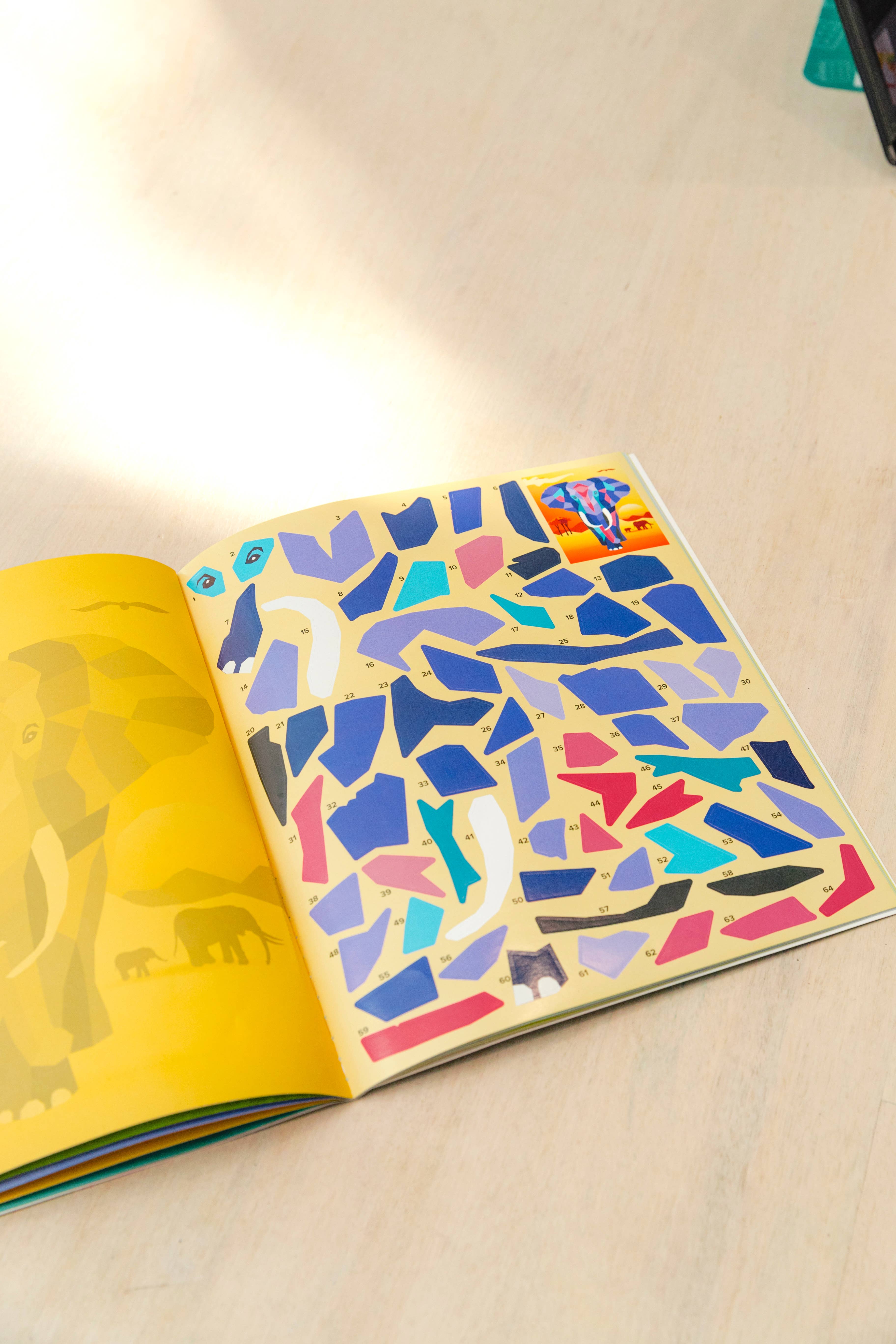 BOX CANDIY® - Wholesale DIY Craft Kit - Kids - Safari Sticker by Number4