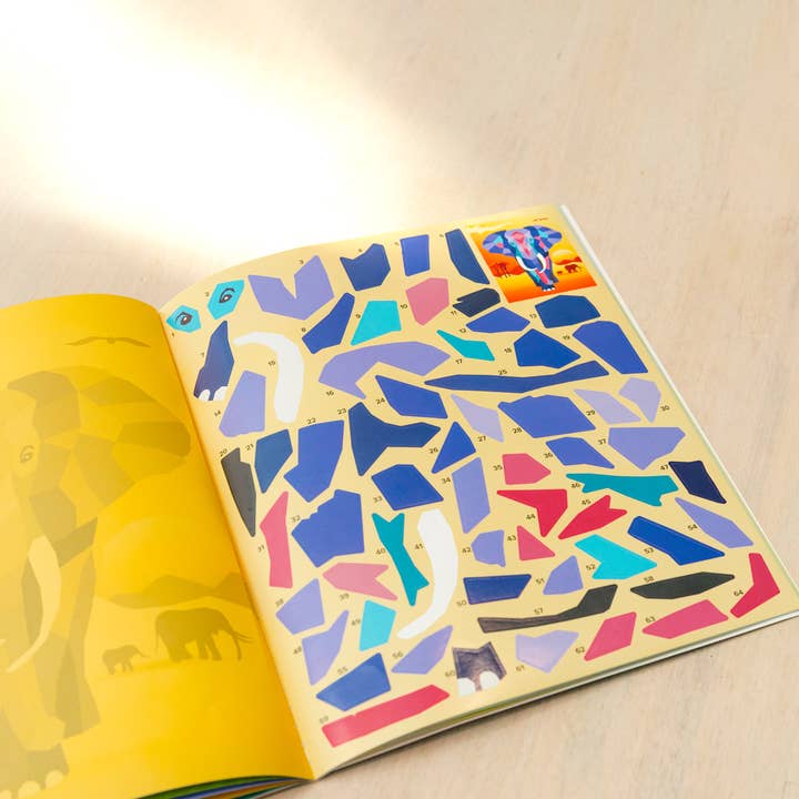 BOX CANDIY® - Wholesale DIY Craft Kit - Kids - Safari Sticker by Number4