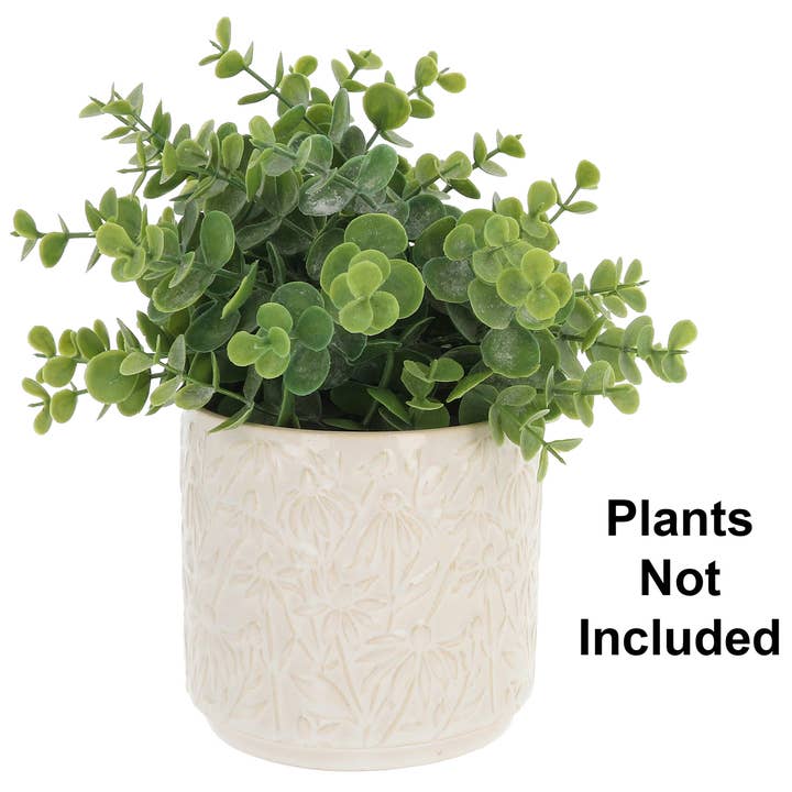 Deco Glasur Urtepotte Daisy Lille for engroshandel hos Joe Davies