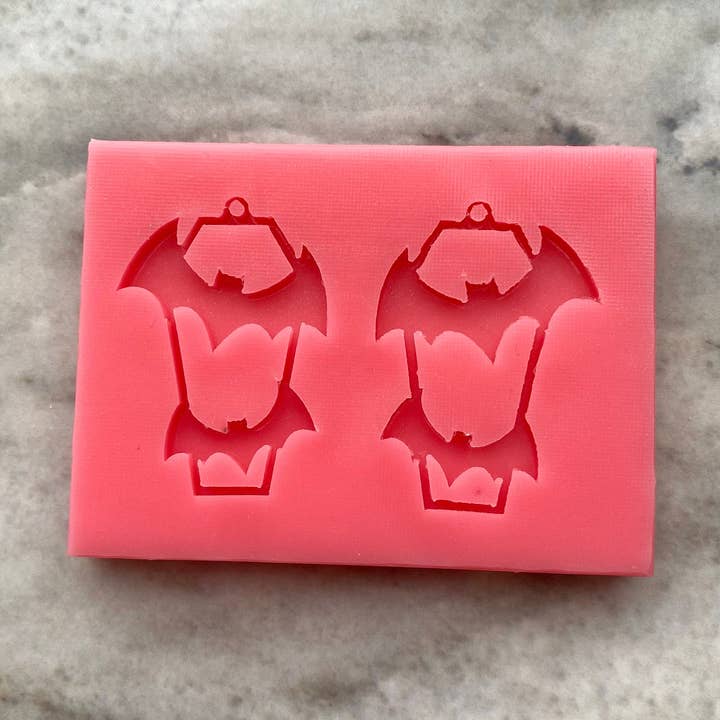 Fladdermus och kista, Silikonform för wholesale av EllaRaeMouldsVinyls