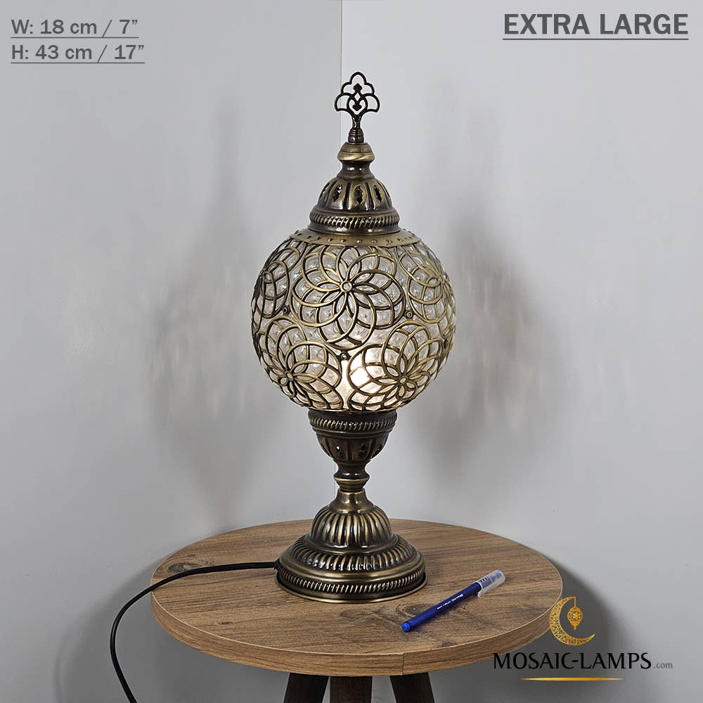 Mosaic Lamps - Wholesale Accent/Desk Lamp - Laser Blown Globe Regular Table Lightings, Desk Lamps, Ottom3