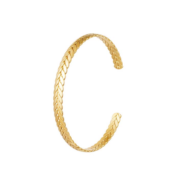 Stainless steel bracelet laurel for wholesale by SHINE BUY