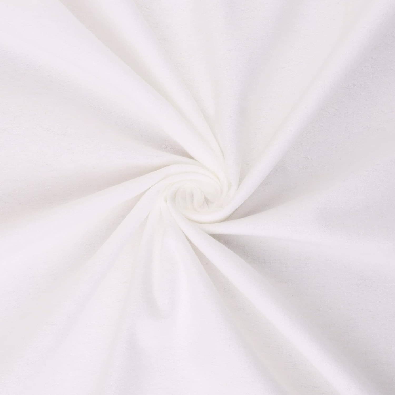 Mook Fabrics - Wholesale Craft Supplies - Flannel 36" Solid White Fabric (3 yard precut)1