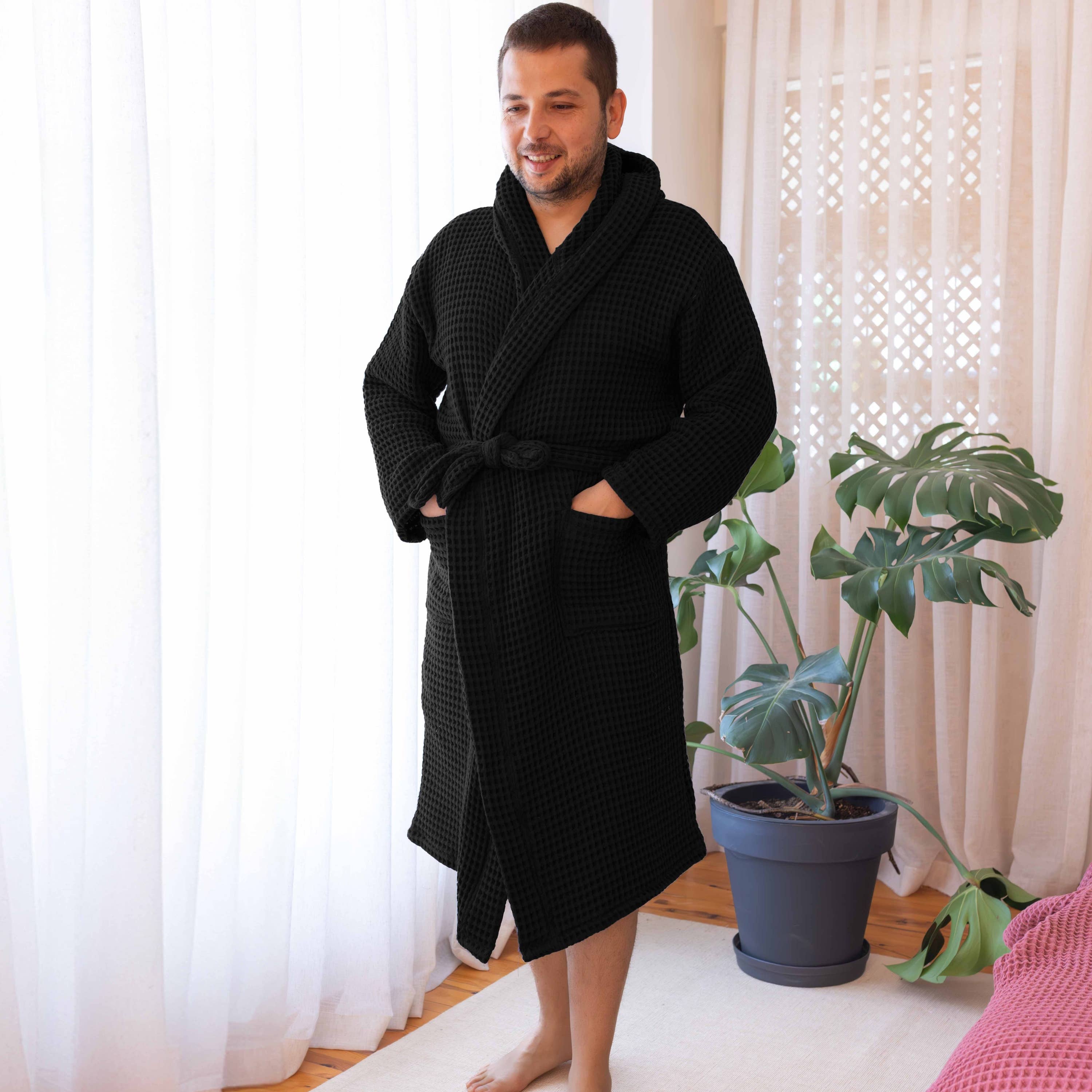 Vivamaison – Engroshandel Morgenkåbe - Unisex – Premium Vaflet Bomuld Badekåbe, Unisex Spa Komfort111