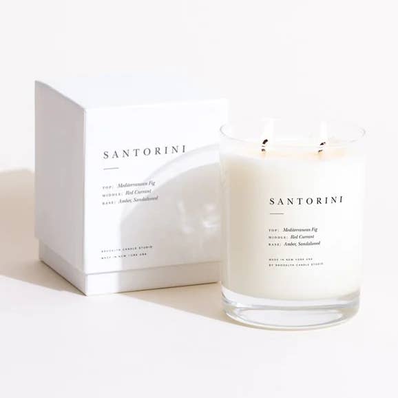 Brooklyn Candle Studio - Wholesale Jar/Filled Candle - Santorini Classic 2-Wick Candle0