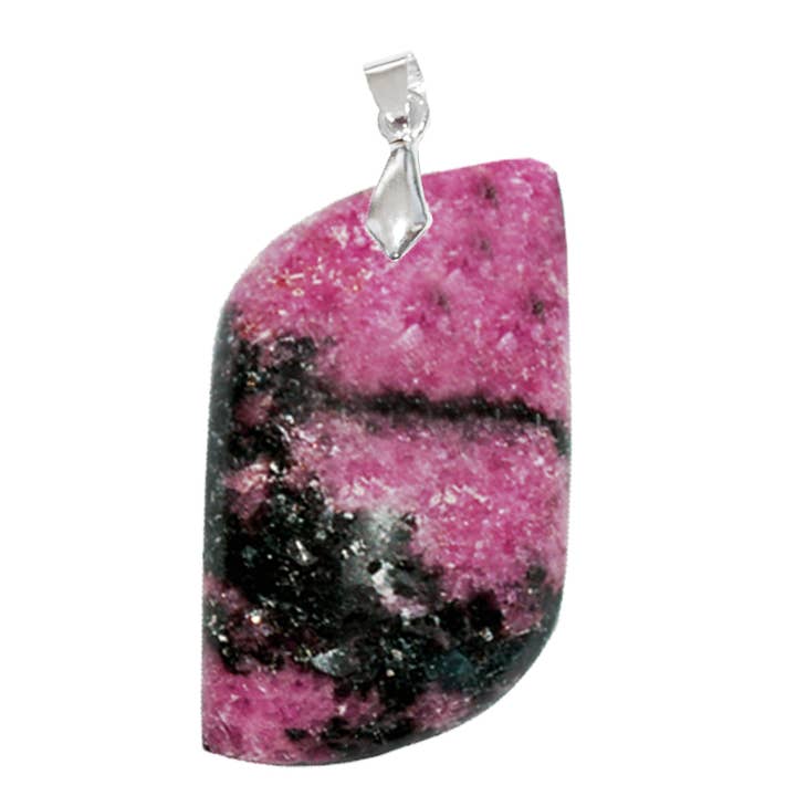 S Shape Rhodonite Pendants for wholesale by Artisans de Madagascar
