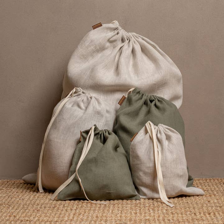 Sacca Organizzatrice in Lino con Coulisse per la vendita all'ingrosso da parte di menique