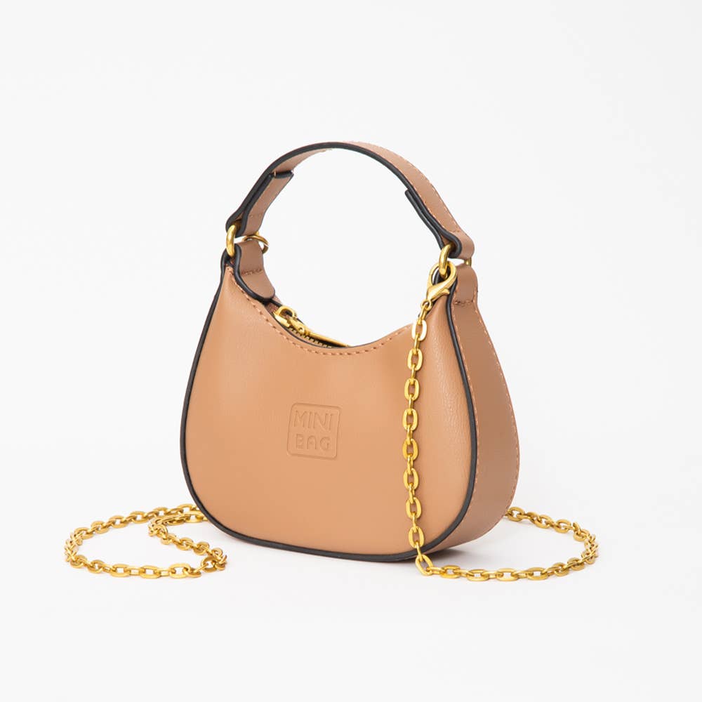 Sensibling Corp. - Wholesale Top Handle Bag - Women's - Faux Leather Chic Mini Hobo Handbag / Crossbody Bag
6