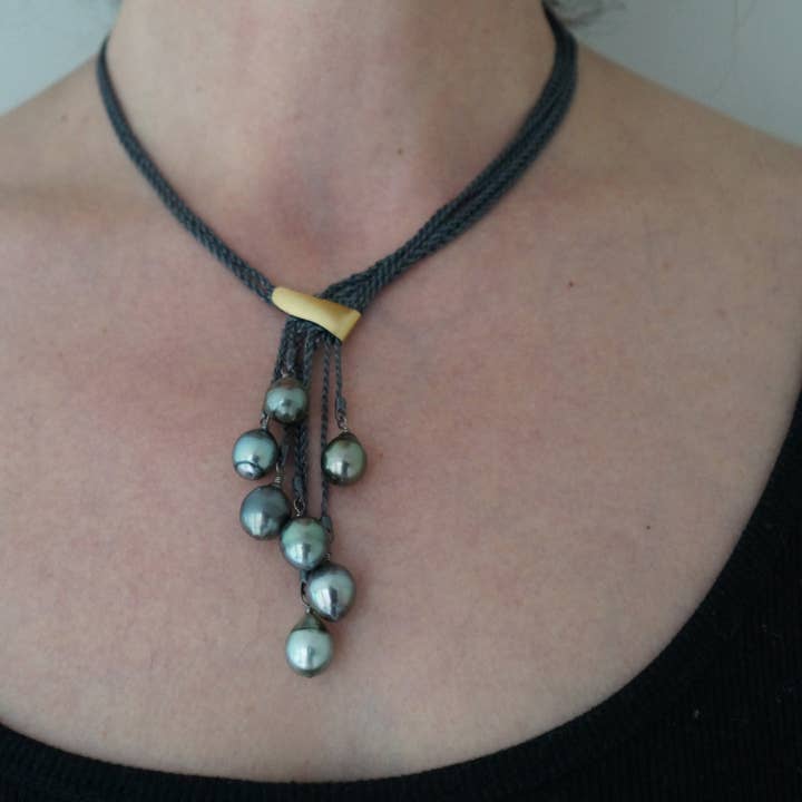 Suzanne Schwartz Jewelry - Wholesale Beaded/Pearl Necklace - Seven Strand Tahitian Pearl Necklace2