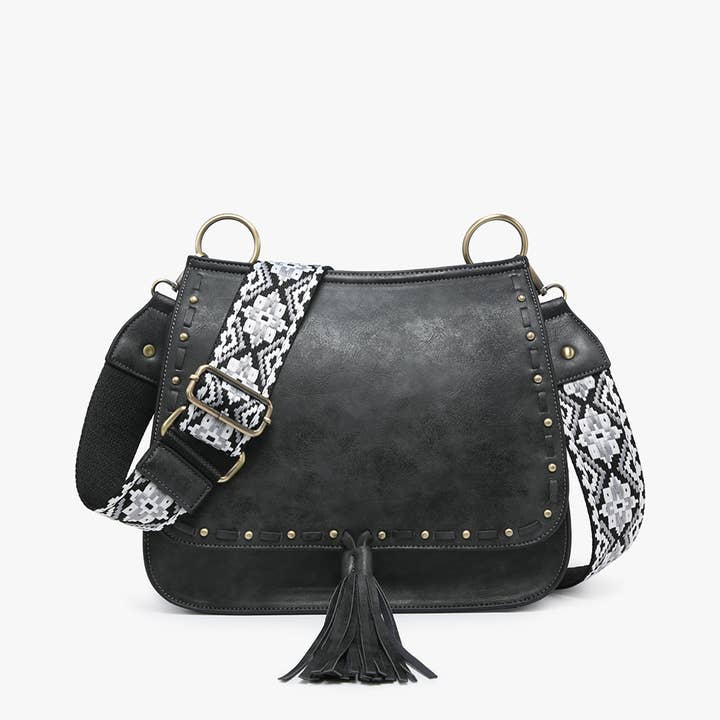 Jen & Co. - Wholesale Crossbody Bag - Women's - M1970 Bailey Crossbody with Print Contrast Strap6