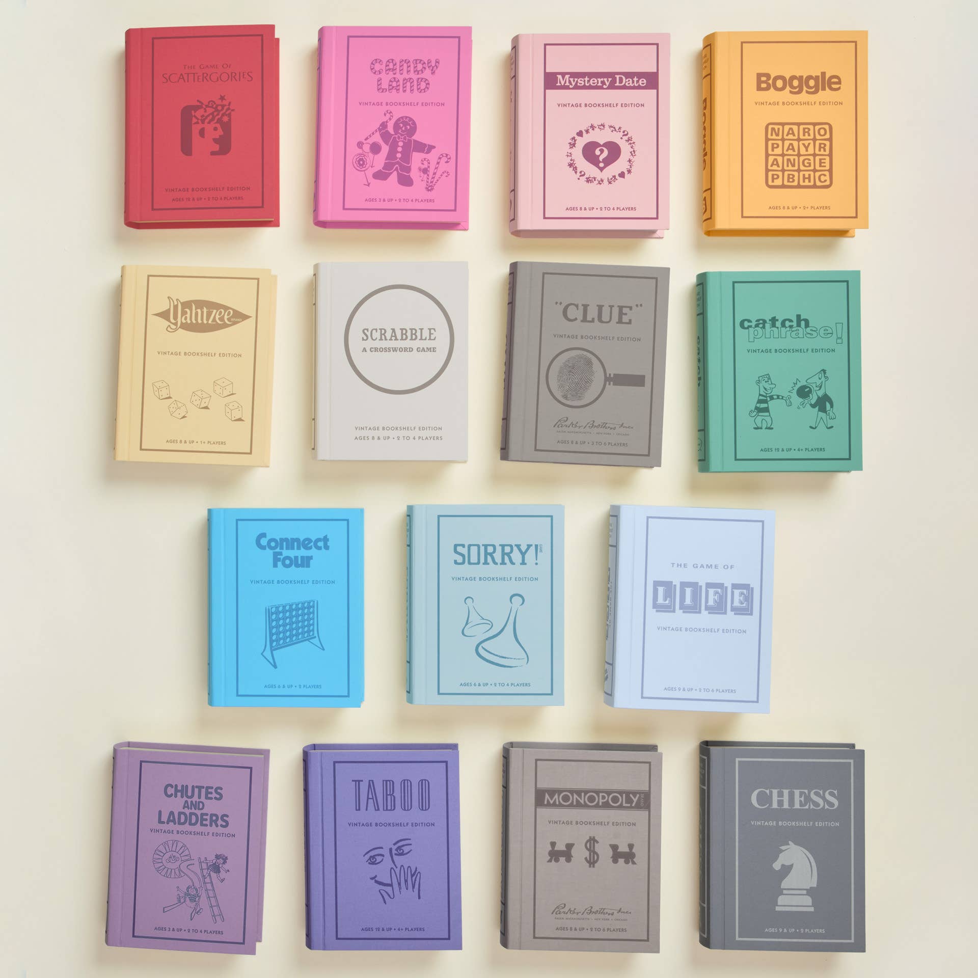 WS Game Company - Wholesale Board Game - 15-Pack Vintage Bookshelf Assortment of Classic Board Games1