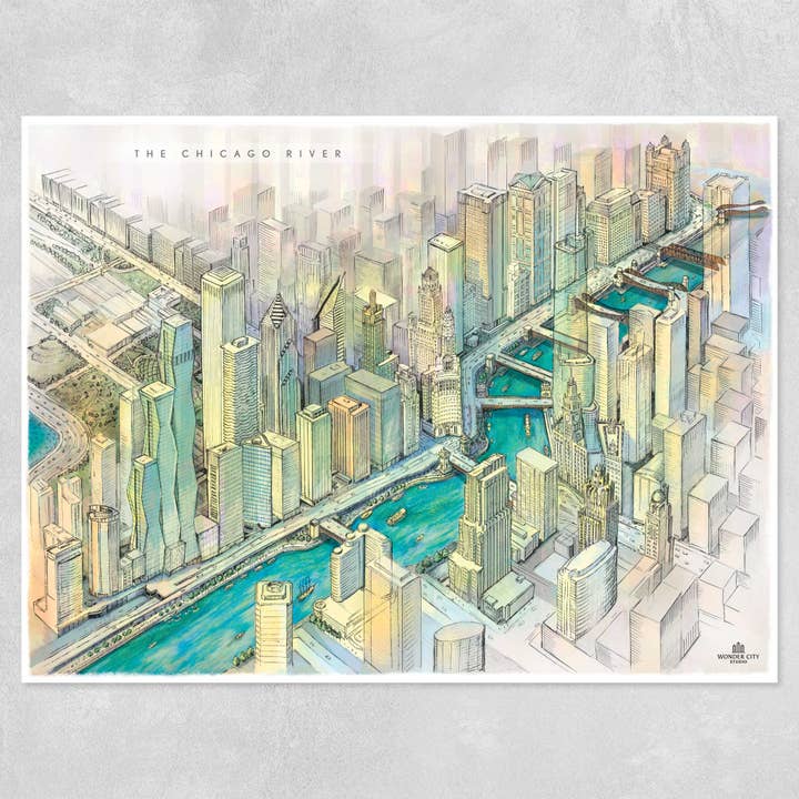 El río Chicago para venta al por mayor de Wonder City Studio