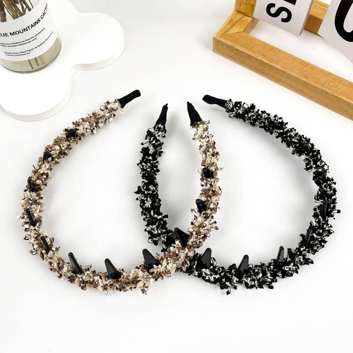 mildstyles - Wholesale Spa Headband - Wavy plush Vintage headband5