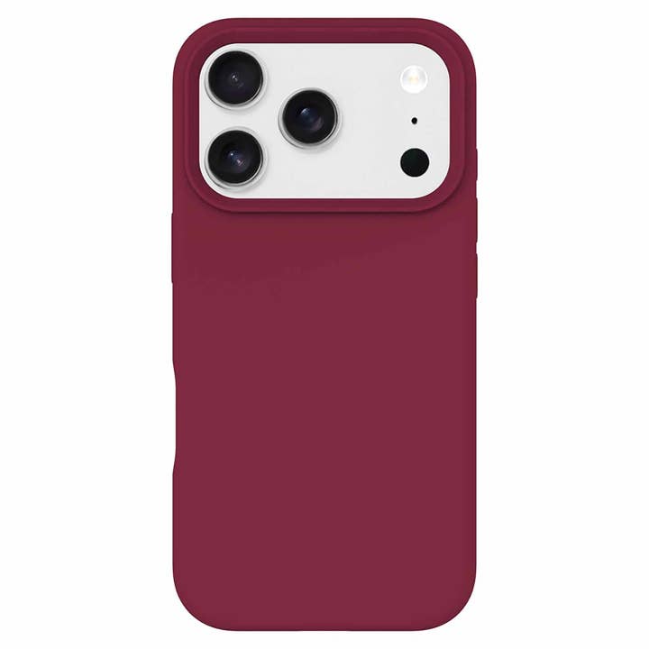 BESMG17PRM5 Silicone MagSafe Case iPhone 17 Pro Max Cranberry for wholesale by Blu Element