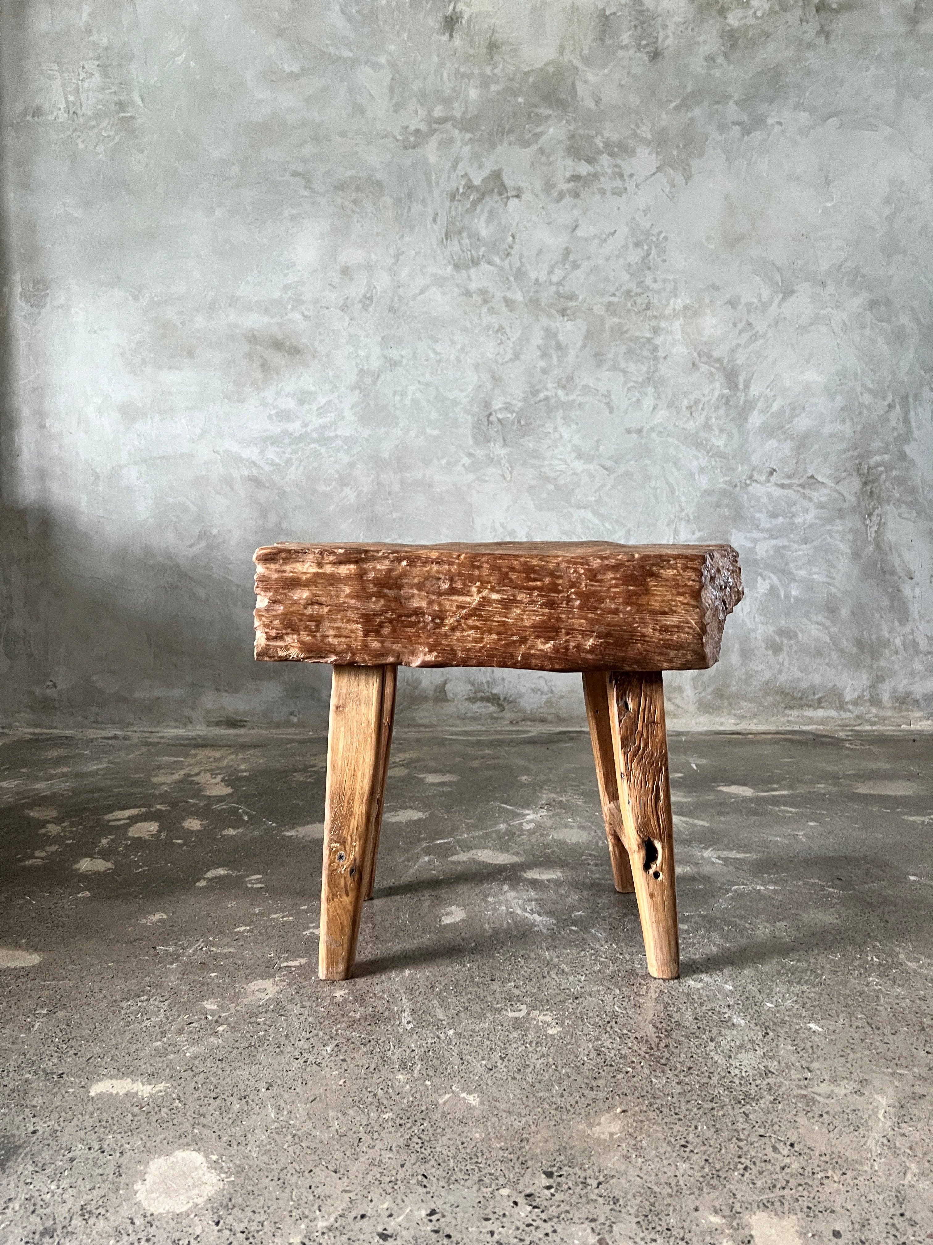Office Objets - Wholesale Bench - Small organic bench in blonde Asian teak with four legs - Sepuluh2