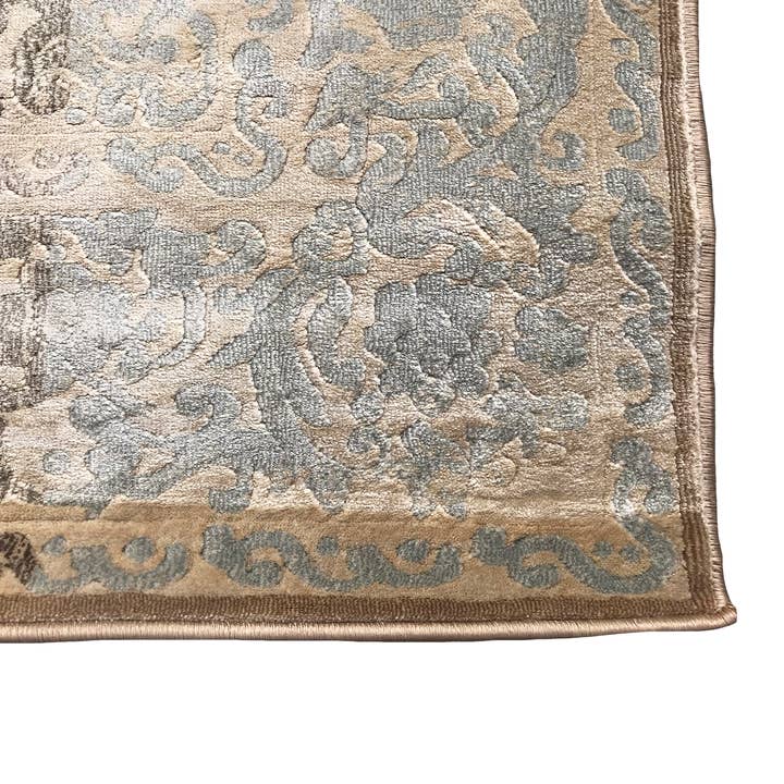 home mart goods - Wholesale Area Rug - 5' x 7'6" Vintage Beige Silky Glam Area Rug3