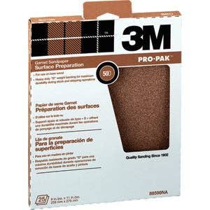 3M 88598NA 9" X 11" 50D GRANAT-SCHLEIFPAPIER 25ST 17179 für den Großhandel von FIXTUREDISPLAYS