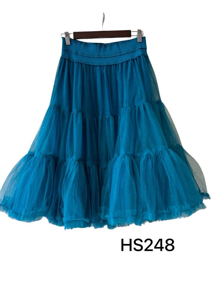 Invitadissimas - Wholesale Skirt - Women's - Pompous tulle midi skirt J87516