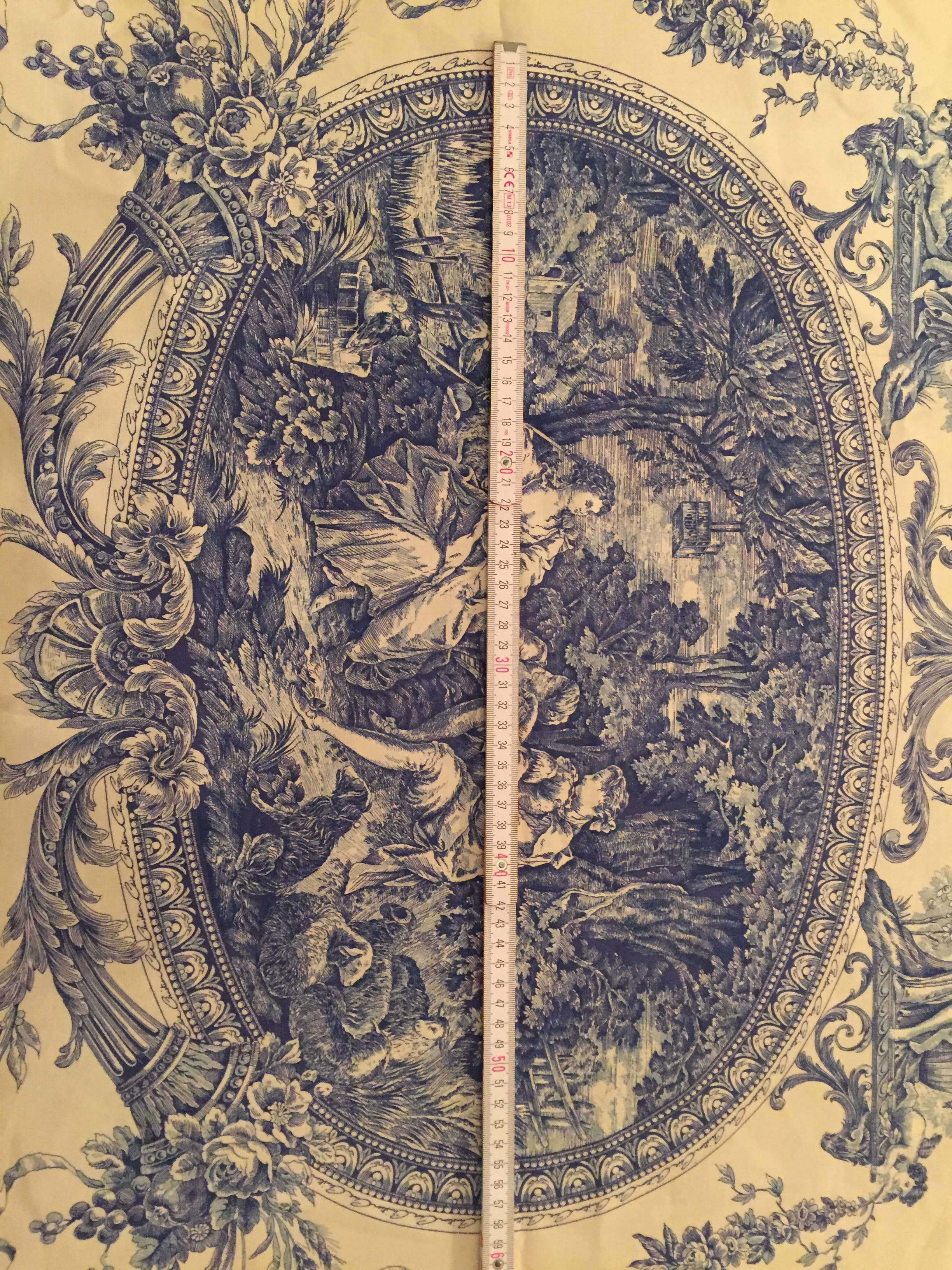 Haoshi by Luxetera - Wholesale Valance - Clive Christian fabric Blue/Ivory4