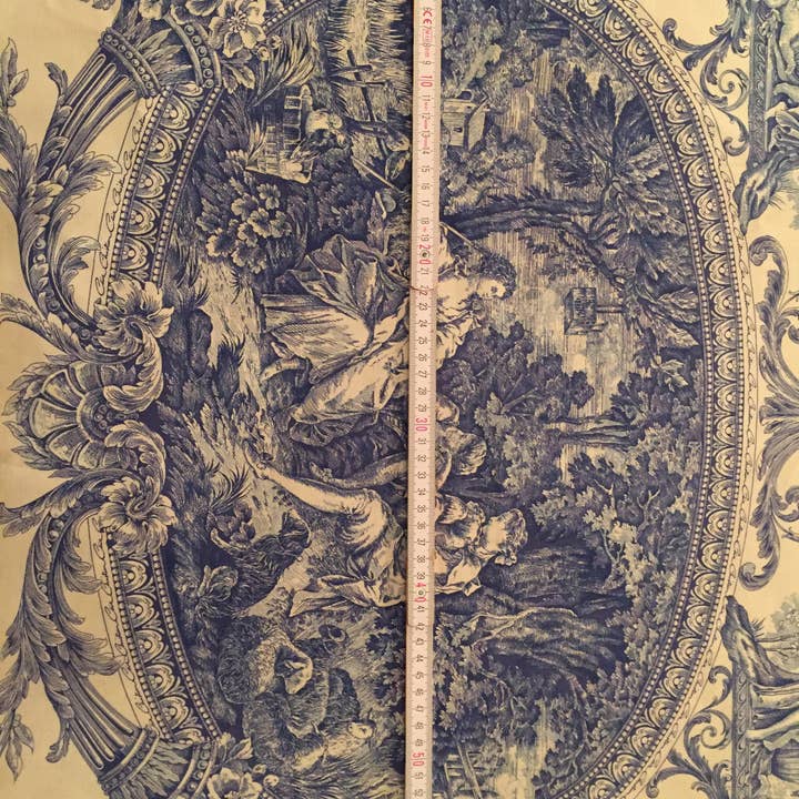 Haoshi by Luxetera - Wholesale Valance - Clive Christian fabric Blue/Ivory4