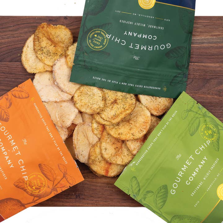 The Gourmet Chip Company - Wholesale Chips - Smoked Hops and Cheddar Thick Cut Potato Chips - Case of 124