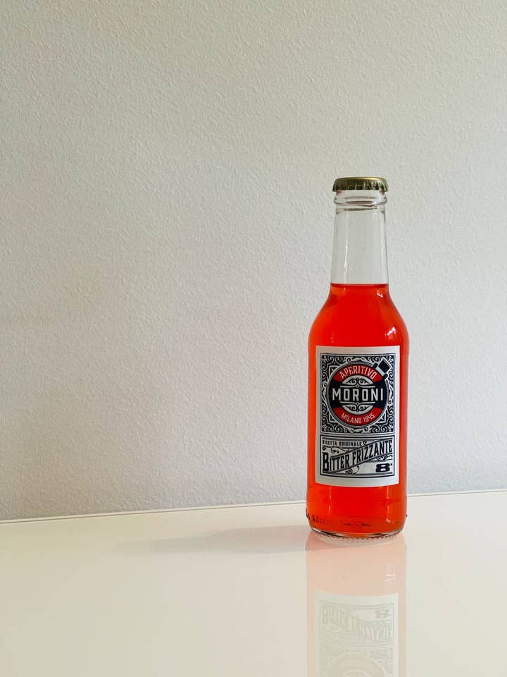 MORONI BITTER FRIZZANTE 8° in a 20 cl bottle for wholesale by MORONI