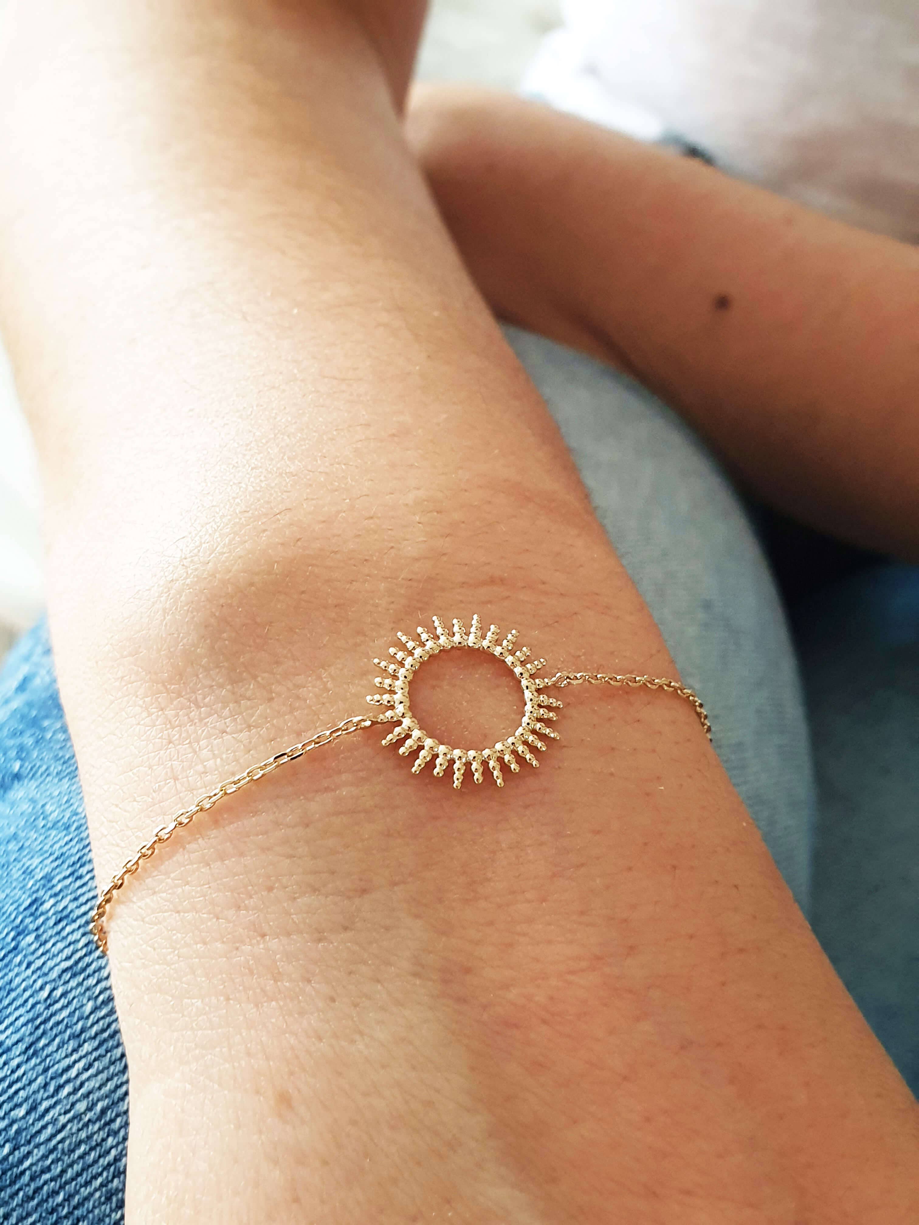 SIUKA - Wholesale Link & Chain Bracelet - Gold-plated “sun” bracelet