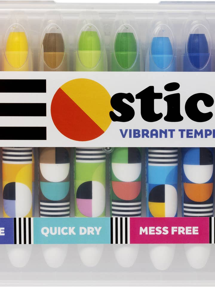 GEO STICKS VIBRANT TEMPERA PAINT STICKS - BRIGHTS for wholesale by SNIFTY