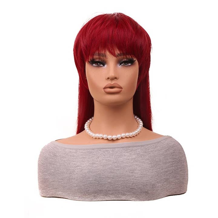 FurDecoration - Wholesale Hair Extensions - Straight Bangs Shoulder Length Hair Extension