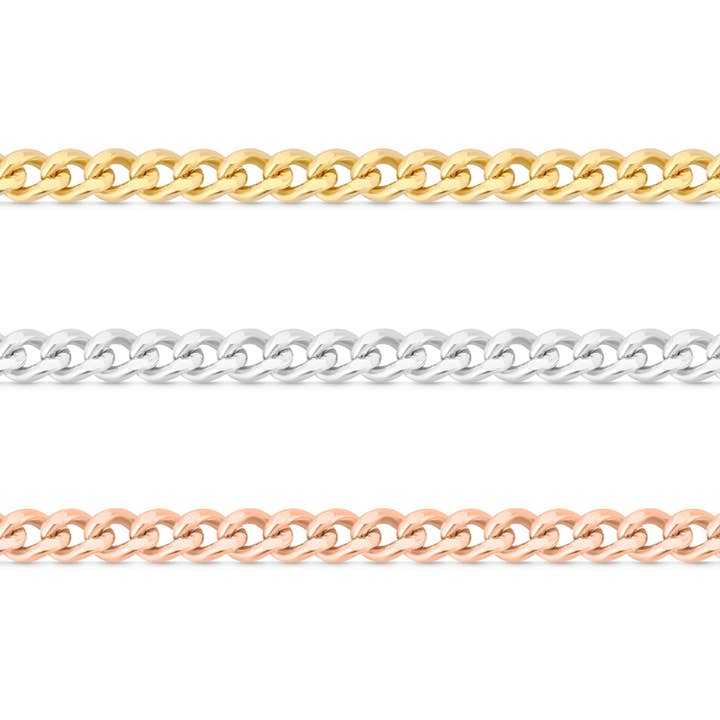 WJW - Wholesale Link & Chain Necklace - .925 Sterling Silver 1.2mm Curb Chain - By The Foot1