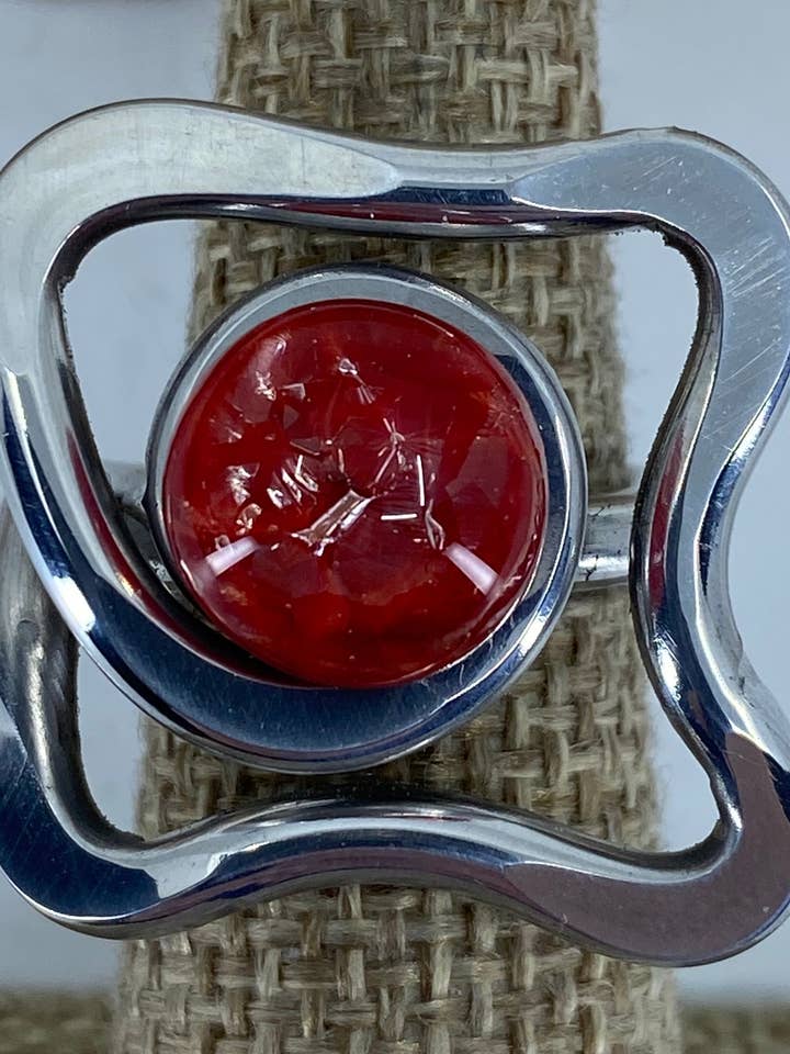 Open Square Curl Ring for wholesale by The Artist Jay