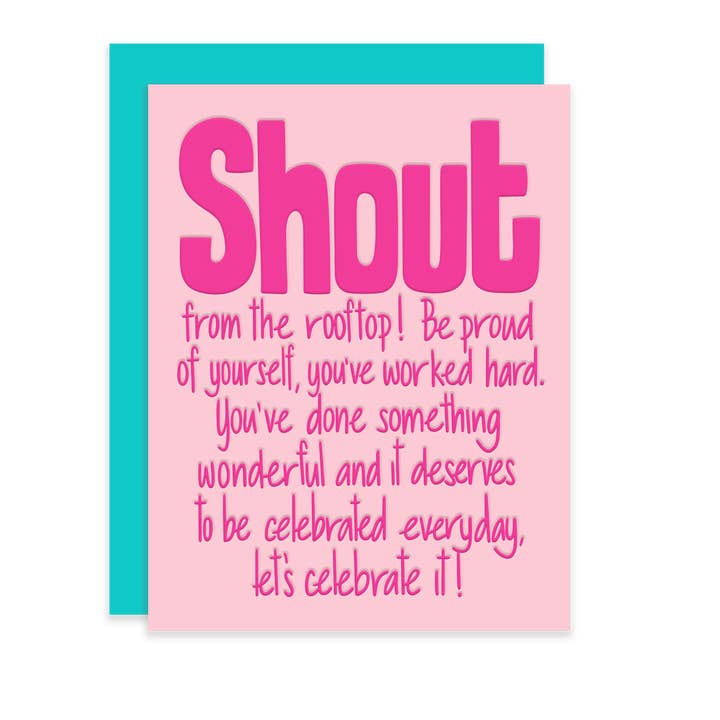 Råb, Bogtryk Lykønskningskort for engroshandel hos Add Pink and Stir