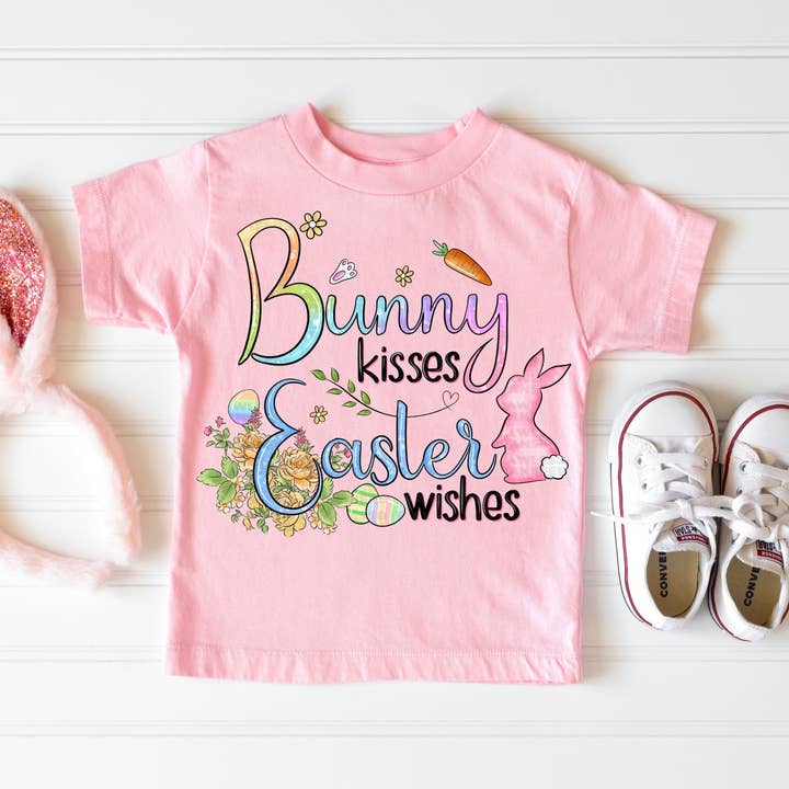 Flawless Transfers - Wholesale Sublimation Transfer - Bunny Kisses Easter Wishes #1144 -DTF Transfers0