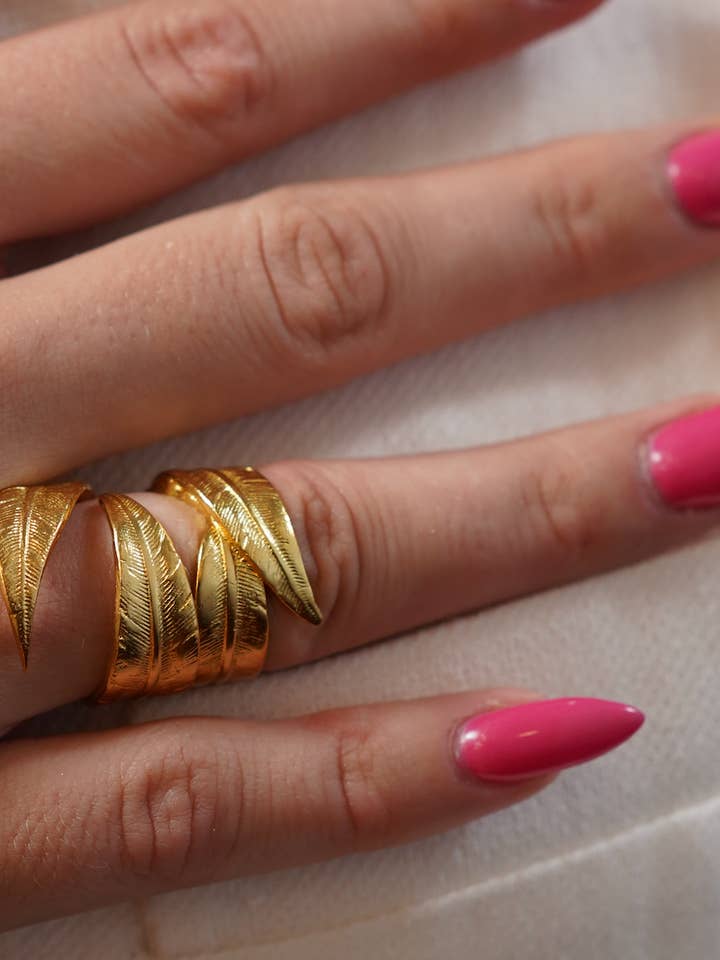 Leafs All around Ring for wholesale by Shinyland Llc dba Aquadan.co (Wholesale)