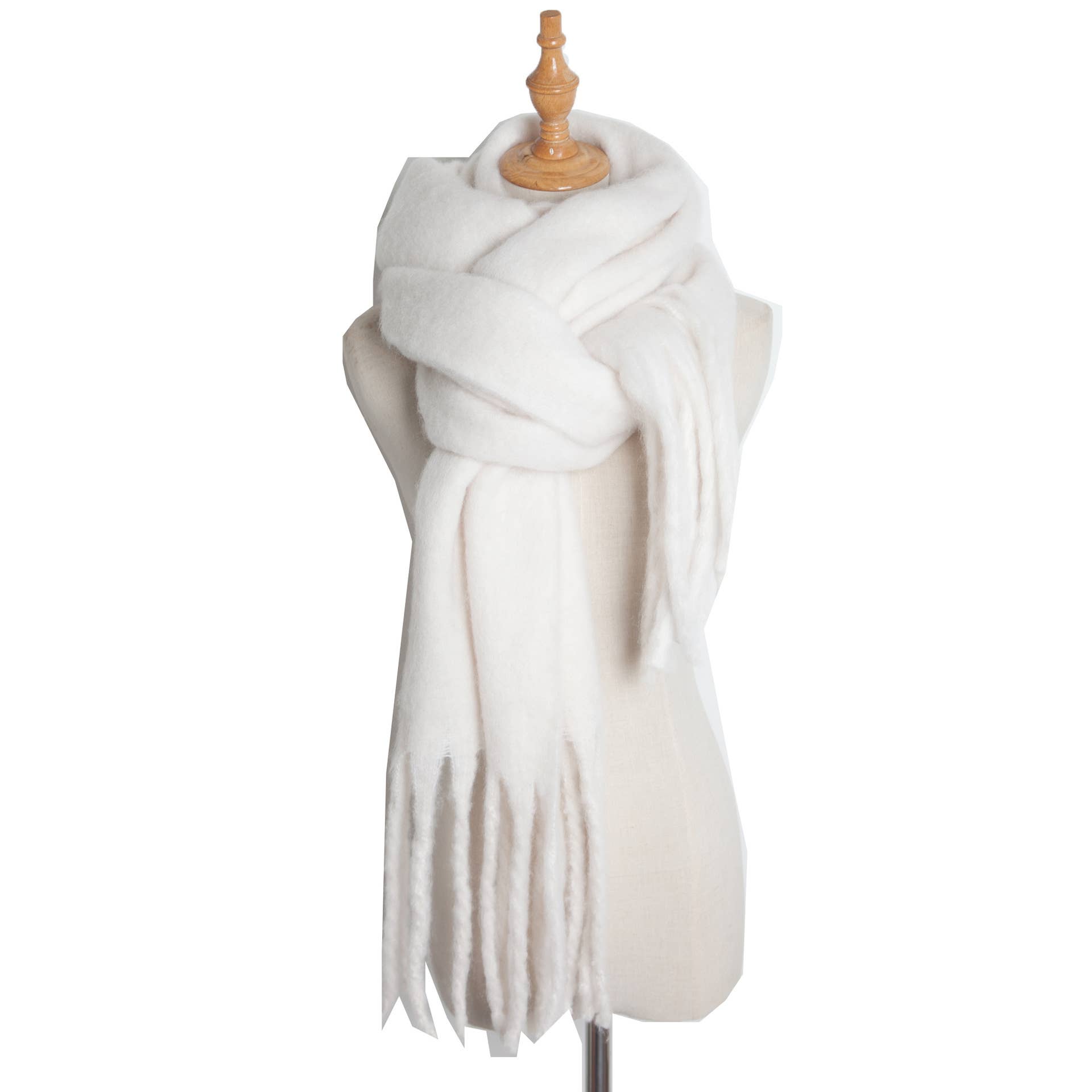 HIDDENBRAND - Wholesale Scarf - Women's - soft cozy classic solid fringe scarf wrap27