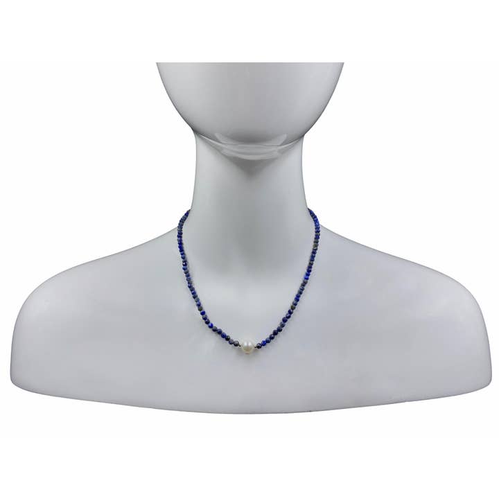 IST Jewelry - Wholesale Beaded/Pearl Necklace - Gemstones and Cultured Pearl Collar Necklace5