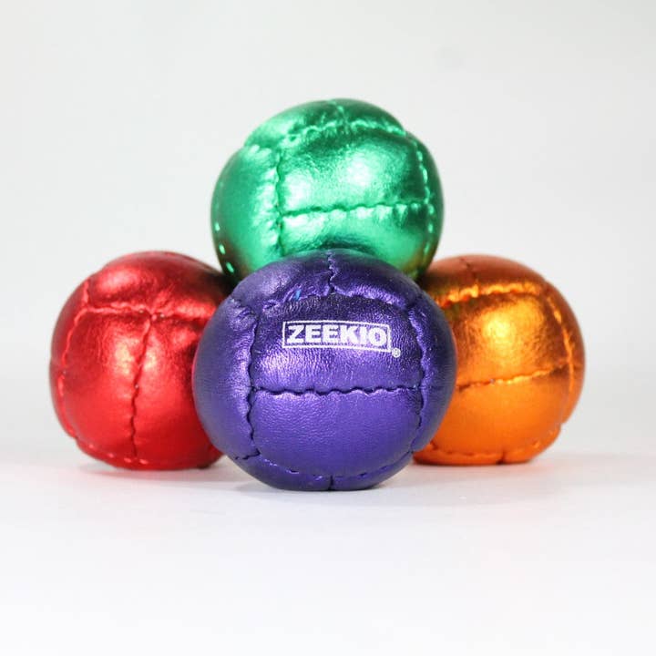 Zeekio Galaxy Juggling Ball - Metallic Series - Premium 12 Panel Leather Ball, 130g, 67mm - (1) Single Ball Zeekio for wholesale by YoYo Sam