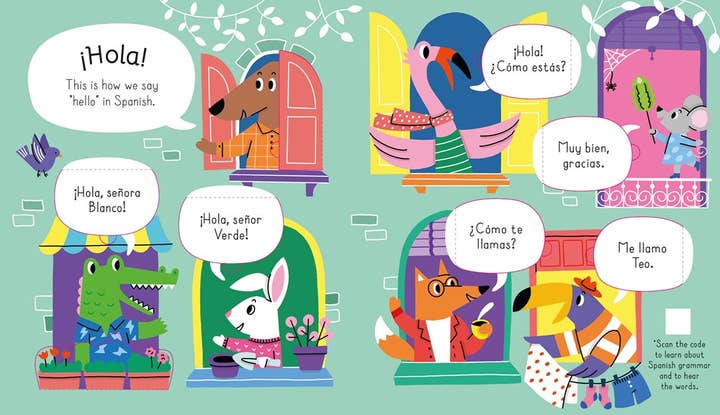 HarperCollins - Wholesale Language & Linguistics Book - Lift-The-Flap First Spanish : Usborne1