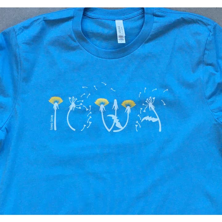 IOWA Dandelions T-Shirt for wholesale by Wear.Love State T-Shirts