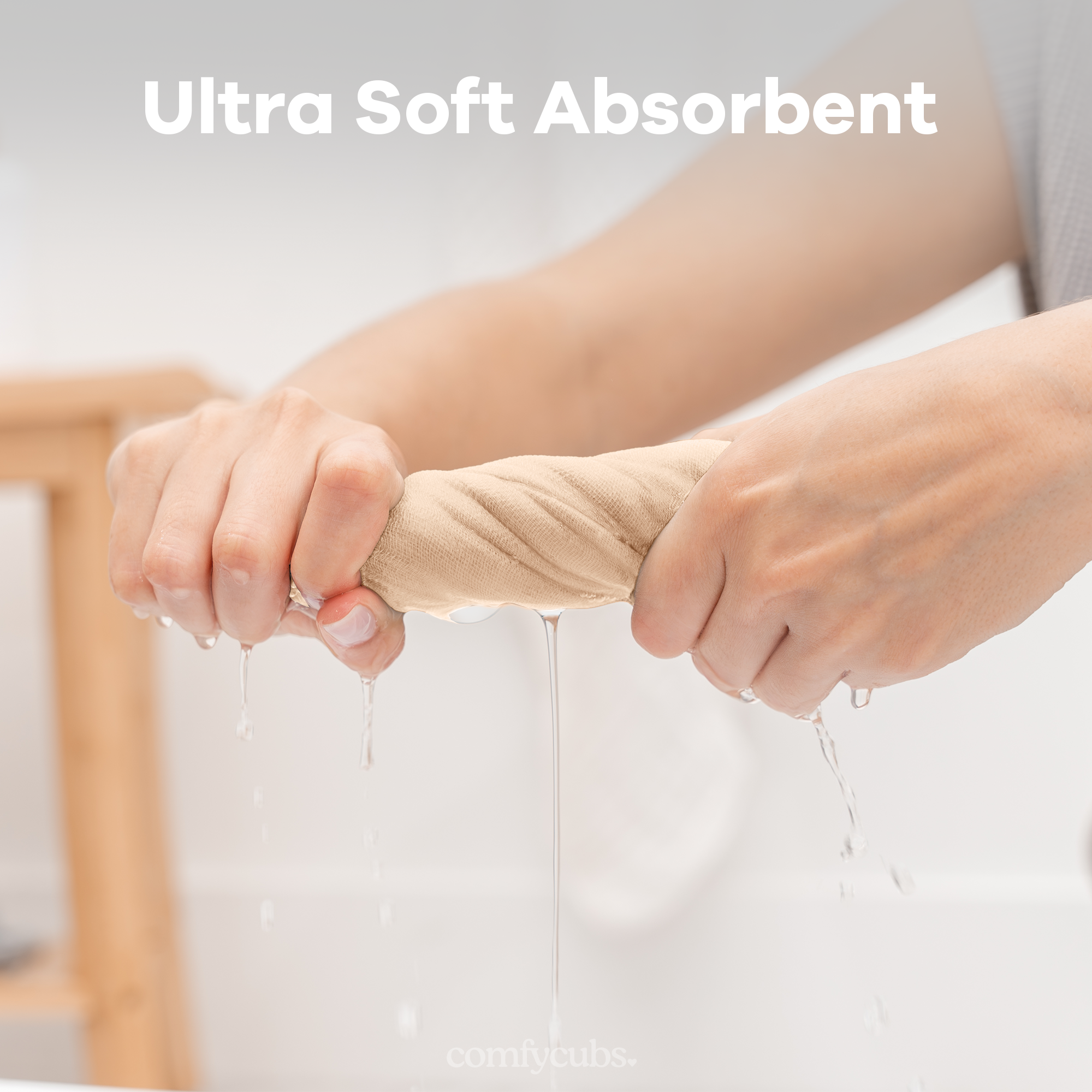 Comfy Cubs – wholesale Wash cloth – Child & baby – Muslin Baby Washcloths, Soft 10"x10" Cotton by Comfy Cubs115