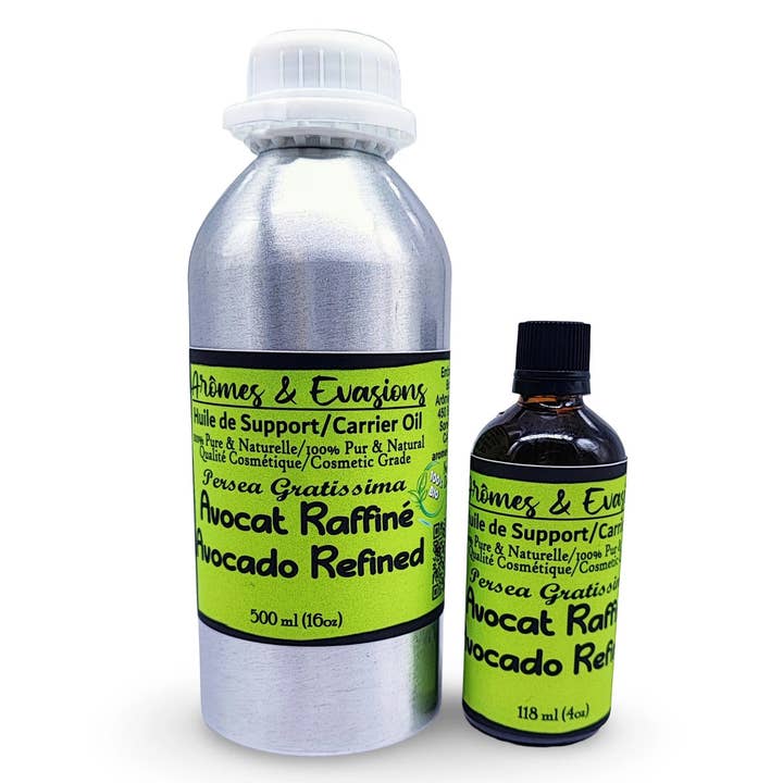 Arômes & Évasions - Wholesale Bad/lichaamsolie - Draagolie -Avocado -Cosmetische kwaliteit -Geraffineerd