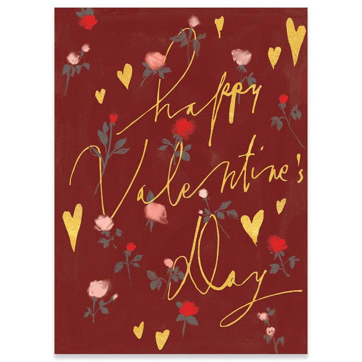BEAUTY ROSES VALENTINE'S DAY GREETING CARD 4.5 x 6.25" for wholesale by Calypso Cards LLC