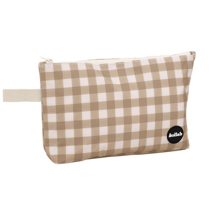 Borsa Impermeabile a Quadri Oliva per la vendita all'ingrosso da parte di Kollab