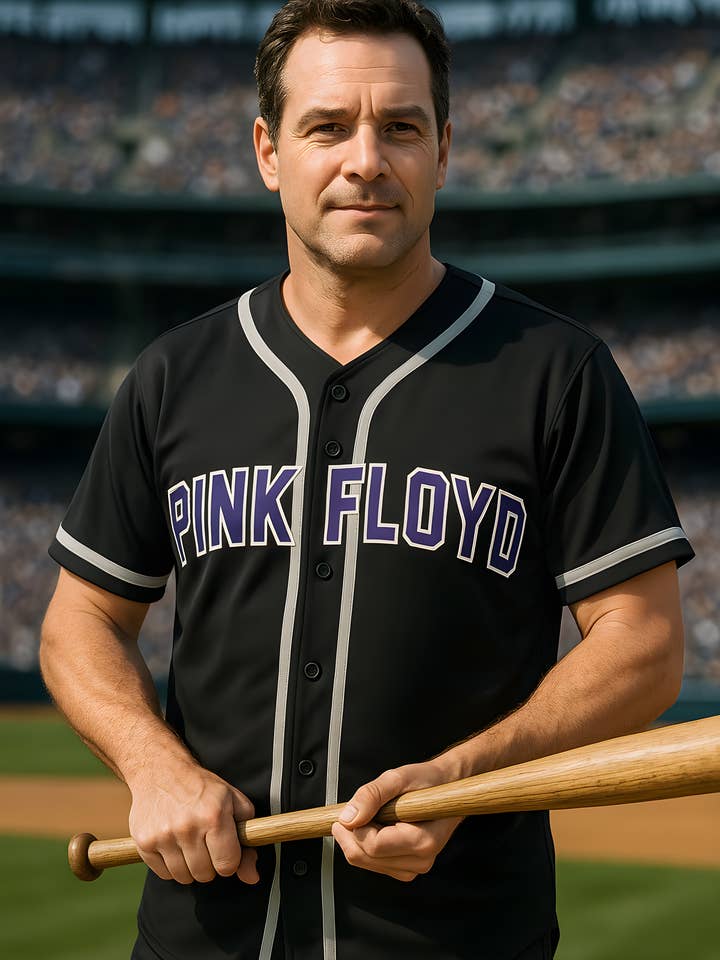 Official Store - Wholesale Jersey - Men's - Pink Floyd - Dark Side Men's Premium Baseball Jersey1