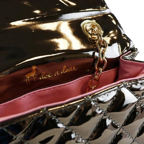 Doe a Dear - Wholesale Crossbody Bag - Kids - B1220-1 Crossbody Metallic Quilted Purse (4 Colors)7