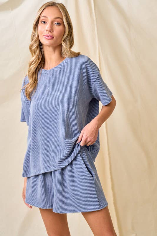 lovely melody - Wholesale Knit Top - Women's - LMT3979-Everyday Relaxed rib top18