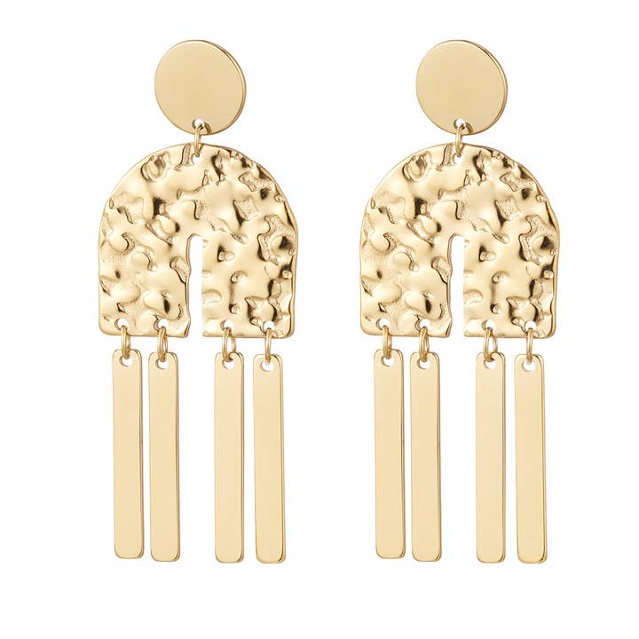 Statement-Ohrringe mit halbem Bogen für den Großhandel von SHINE BUY